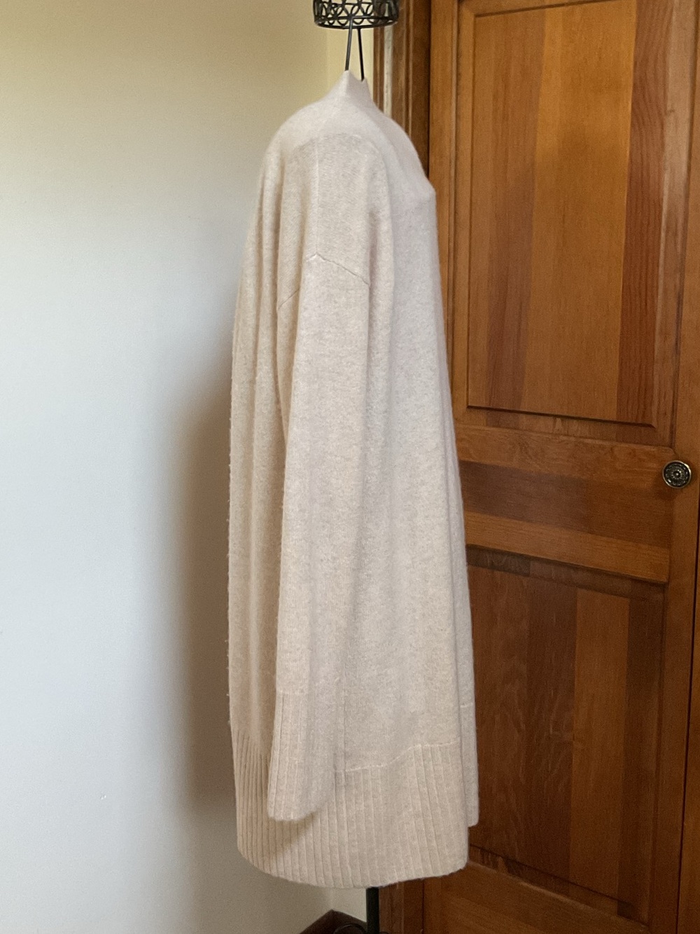 Pura Open-Front Longline Women’s Cashmere cardigan - Picture 4 of 8